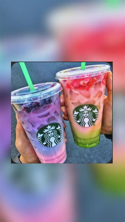 Starbucks Secret Menus Rainbow Drinks 810 So Cute Starbucks Drinks Recipes Smoothie Drink