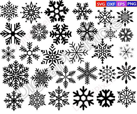 Snowflakes Svg Bundlesnowflakes Svgwinter Svgchristmas Svgsnowflake Cricutsnowflake Cut