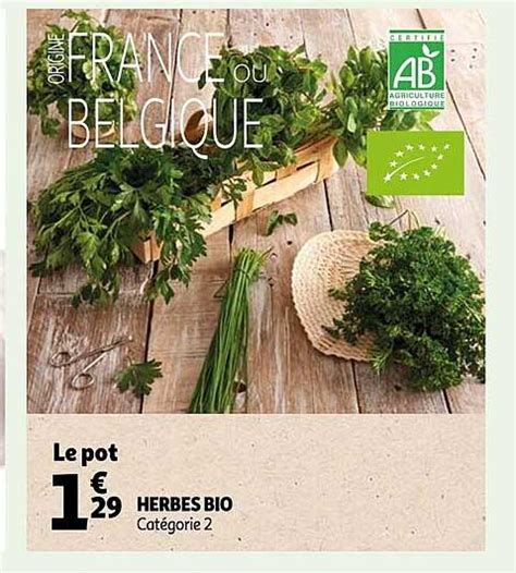 Promo Herbes Bio Chez Auchan ICatalogue Fr