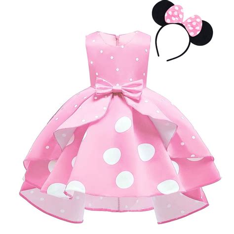 Ibtom Castle Baby Girl Polka Dots Princess Costume Birthday Fancy Dress