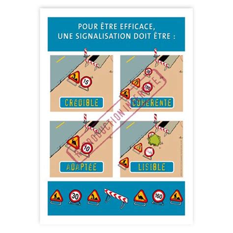 Affiche sécurité La signalisation Graphito Prévention