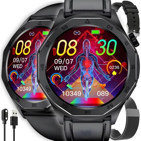 Smartwatch Zegarek Dla Seniora Z Funkcj Pomiaru Cukru Glukoza Ekg Menu