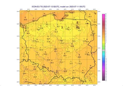 Meteomodel On Twitter Autotweet Temperatura Przy Gruncie