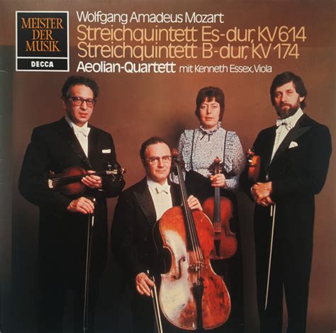 Wolfgang Amadeus Mozart Aeolian Quartett Mit Kenneth Essex