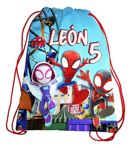 Spideyy Morralitos Personalizados Recuerdos Fiestas Pz Mercadolibre