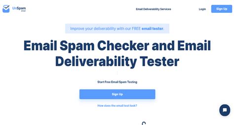 Unspam Email Email Deliverability Testing Spam Checker Top AI Tools