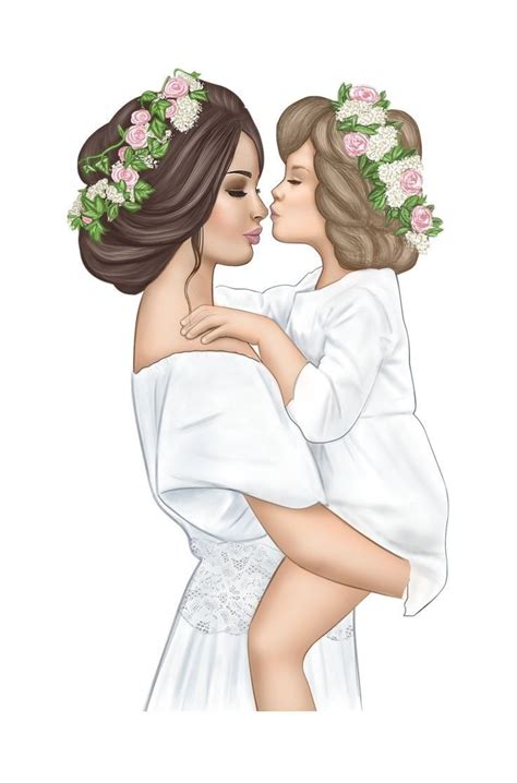 Pin By Dalete Crepaldi On Ilustra Es Mother Daughter Art Mother