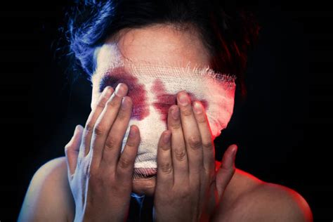 10 Mystical Witch Screaming Woman Looking At You Stock Photos