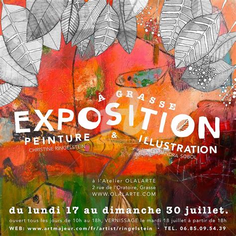 Affiche Christine Expo Juillet Gras Peinture Par Christine