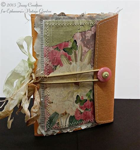 Sale Handmade Junk Journal Envelope Cover Wrap Around Closure