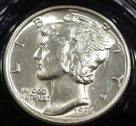 1936 P Bu Mercury Dime Brilliant Uncirculated 501 47 For Sale Buy