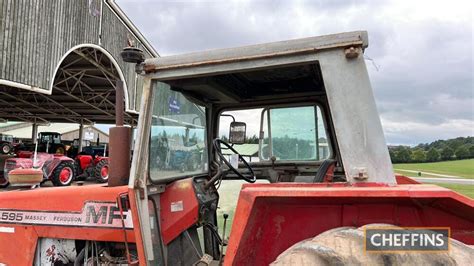 Massey Ferguson 595 Diesel Tractor Fitted With Front Linkage Vintage Results Harrogate 2022