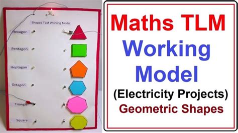 How To Make Geometric Shapes Math’s Tlm Working Model For B Ed Science Projects Maths Tlm