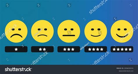 Facial Expressions Rating Scoring Stars Customer: เวกเตอร์สต็อก (ปลอดค่าลิขสิทธิ์) 2056039331 ...