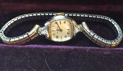 Vintage Ladies Watch Bulova 1940s Diamonds Runs Well Serviced Art Deco ...