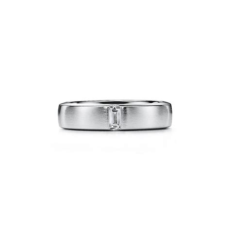 The Charles Tiffany Setting Satin Finish Ring In Platinum With A