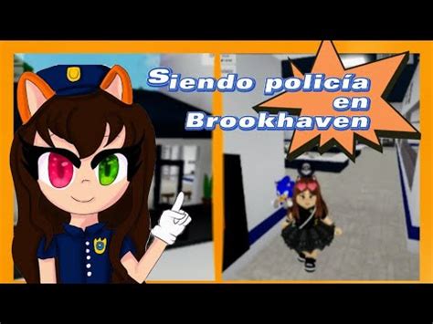 Roblox Siendo Polic A En Brookhaven Youtube