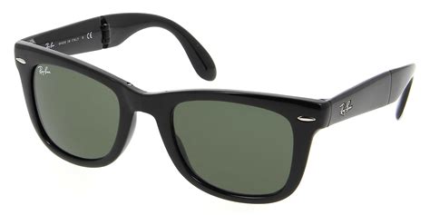 Sunglasses Ray Ban Rb 4105 601 Wayfarer Folding 5420 Unisex Noir Wayfarer Frames Full Frame