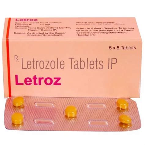 Letroz Letrozole 2 5mg Tablet For Hospital Packaging Type Strip At