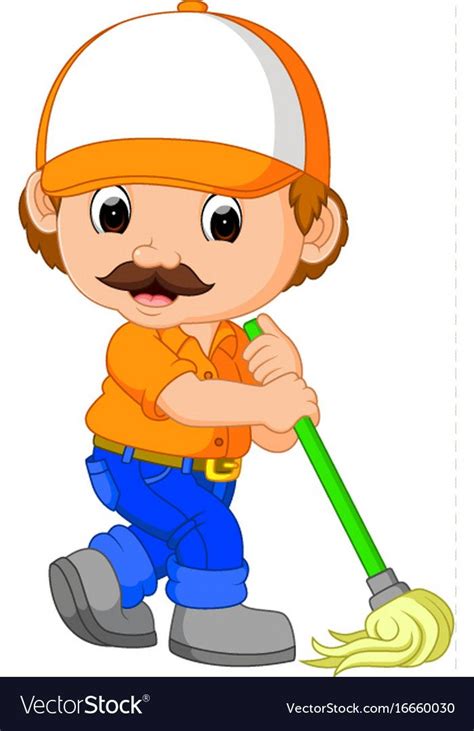 Funny Cleaning Service Vector Image On Vectorstock Personal Logo