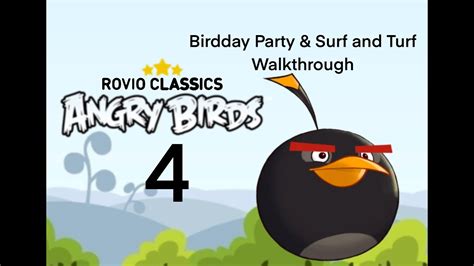 Rovio Classics Angry Birds Birdday Party Surf And Turf Gameplay