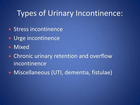 Ppt Female Urinary Incontinence Powerpoint Presentation Free