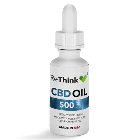 Rethink Hemp Cbd Tincture Oil 500 Mg 30 Ml