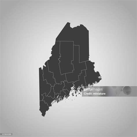Maine Map High Res Vector Graphic Getty Images