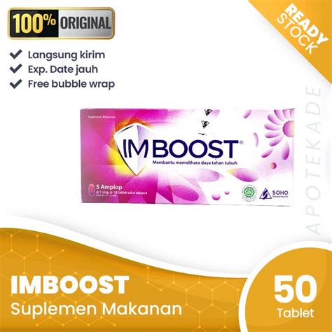 Jual Imboost Tablet Per Box Isi 50 Tablet Daya Tahan Tubuh Shopee