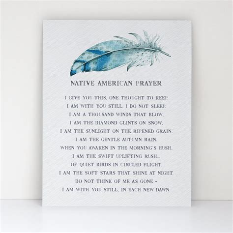 Rest In Peace Native American Funeral Poem Shop Farmhouse