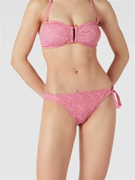Esprit Bikini Hose Mit Seitlicher Schn Rung Modell Kribi Beach Pink Online Kaufen
