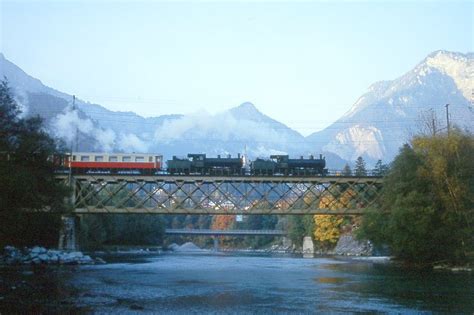 Rhb Salondampfzug Von Filisur Nach Landquart Am Auf