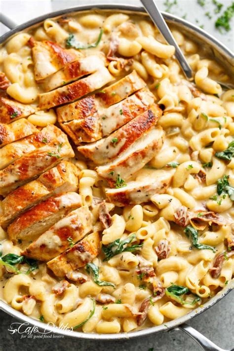 Tuscan Chicken Mac And Cheese One Pot Stove Top Mamamia Recipes