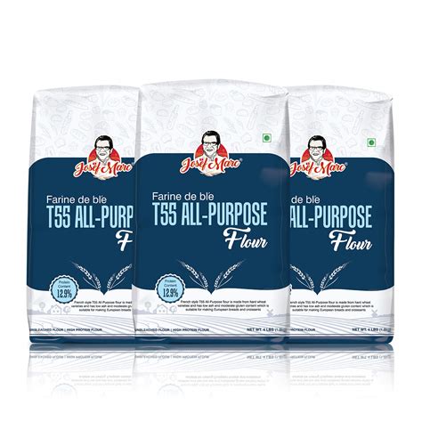 Buy Josef Marc T55 All Purpose Flour 4 Lbs Pack Of 3 Unbleached