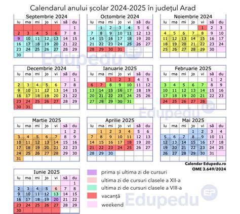 Update Calendarul Anului Colar Pentru Fiecare Jude N