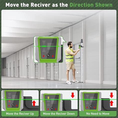 Huepar Detector L Ser Para Nivel L Ser Receptor L Ser Digital Para Haz