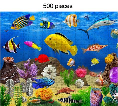 Sea Fish Jigsaw Puzzle For Girl 250 500 Pieces Animals Puzzle Etsy