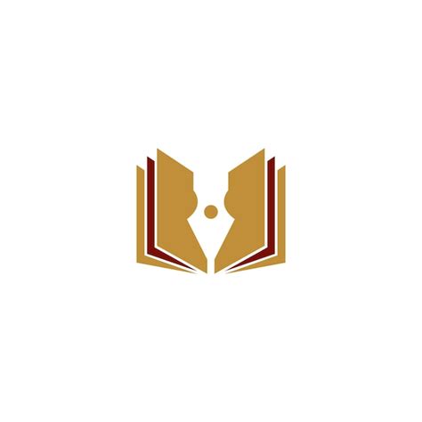 Buch Logo Icon Design Vorlage Vektor Premium Vektor