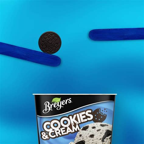 Breyers Cookies And Cream Vanilla Ice Cream Kosher Dairy Milk 48 Oz 1