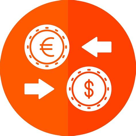 Currency Exchange Glyph Red Circle Icon 42936416 Vector Art At Vecteezy