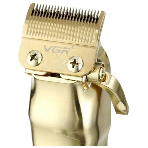 VGR V 278 Máquina de cortar cabelo profissional display LED Dourado