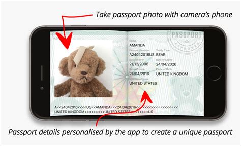 Free Teddy Bear Passport Template Printable Templates