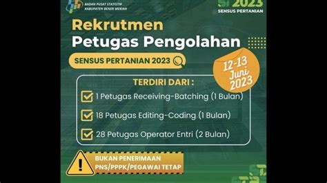 Bps Bener Meriah Buka Lowongan Petugas Pengolahan Data Sensus