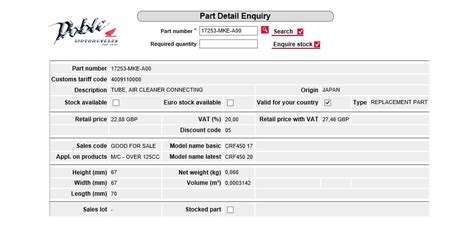 Genuine Honda OEM CRF450L CRF450 L Power Up Kit 40% Increase on Power ...