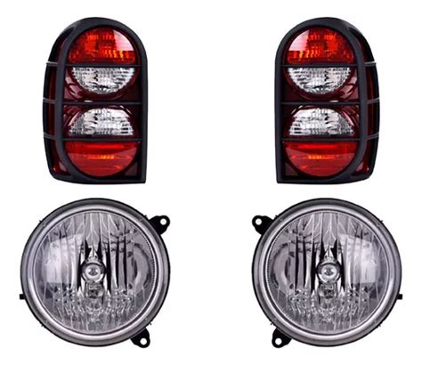 Set Calaveras Faros Depo Jeep Liberty Meses Sin Intereses