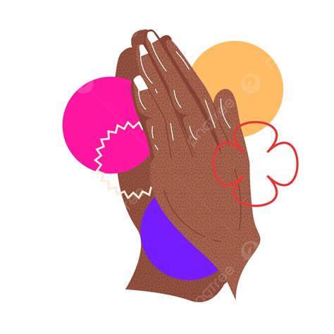 African American Praying Hands Clipart