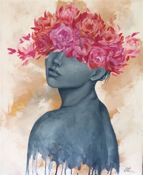 Flower Girl Painting By Ksenia Del Bono Saatchi Art