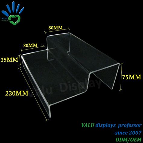 Rectangle Acrylic Shoes Display Stand For Shops Stores China