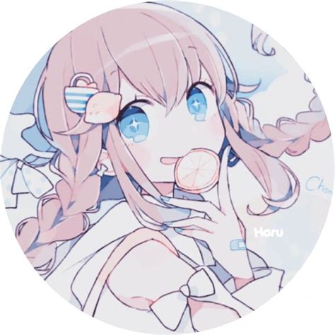 An Anime Girl With Pink Hair And Blue Eyes