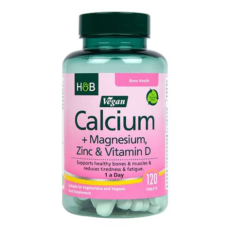 Vegan Calcium, Magnesium & Zinc Tablets | Holland & Barrett